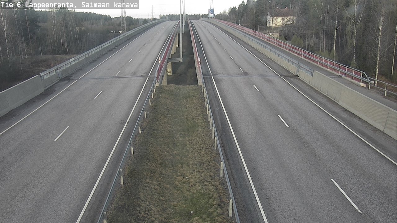 Weather Camera Image Road 6 Lappeenranta, Saimaa channel, Lappeenranta, Etelä-Karjala