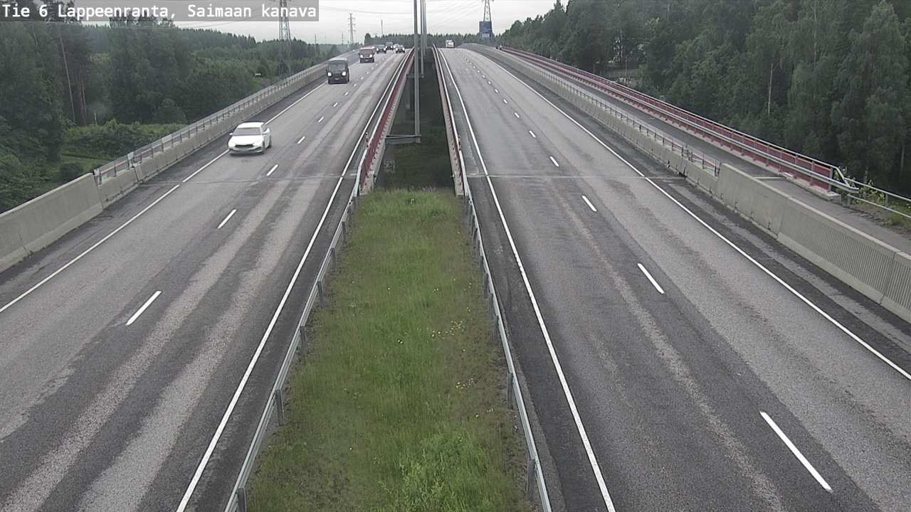 Weather Camera Image Road 6 Lappeenranta, Saimaa channel, Lappeenranta, Etelä-Karjala