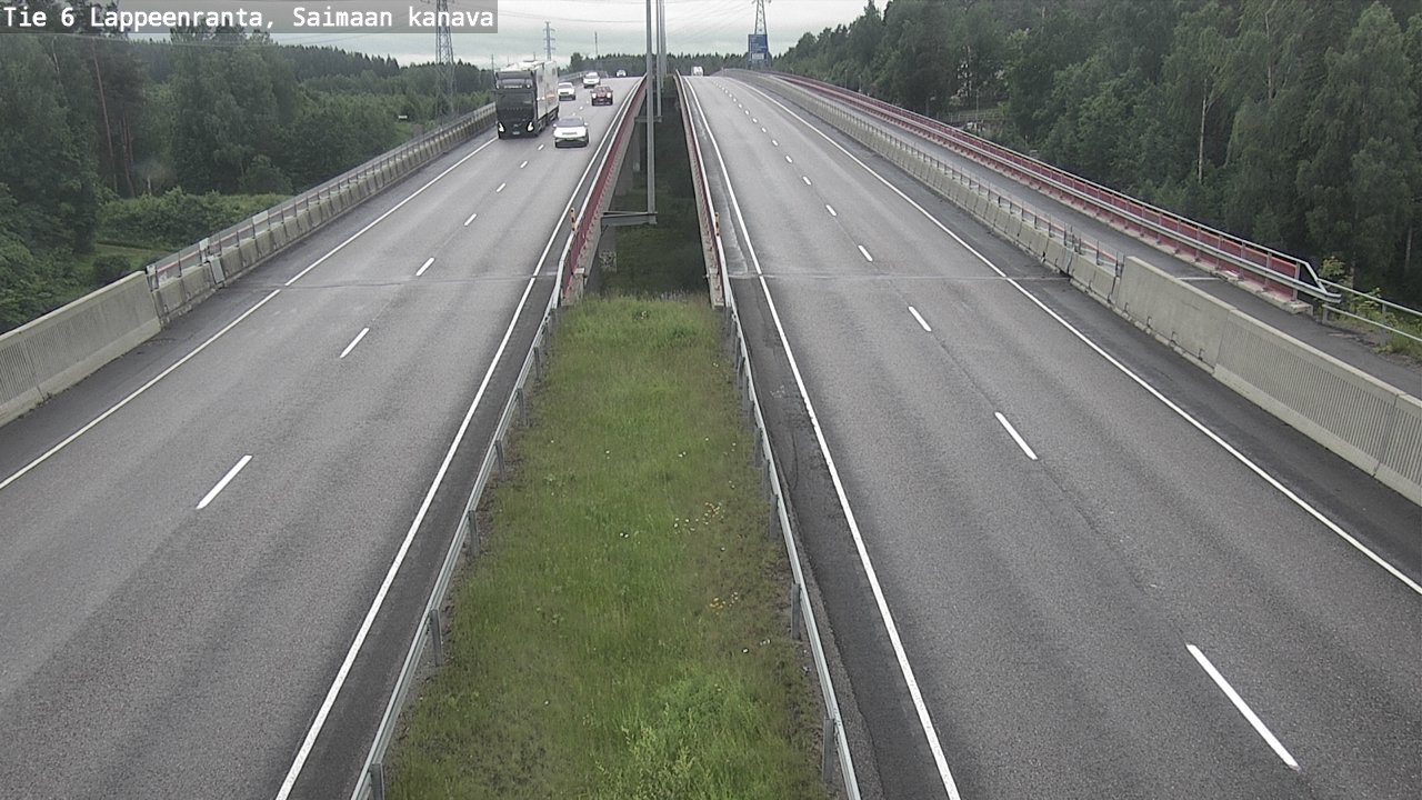 Weather Camera Image Road 6 Lappeenranta, Saimaa channel, Lappeenranta, Etelä-Karjala
