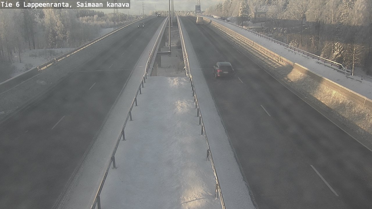 Weather Camera Image Väg 6 Villmanstrand,Saima kanal, Lappeenranta, Etelä-Karjala