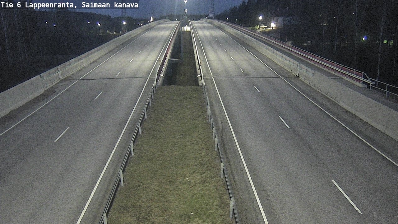 Weather Camera Image Väg 6 Villmanstrand,Saima kanal, Lappeenranta, Etelä-Karjala