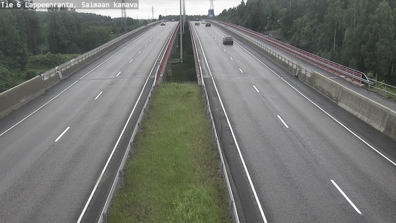 Weather Camera Image Road 6 Lappeenranta, Saimaa channel, Lappeenranta, Etelä-Karjala