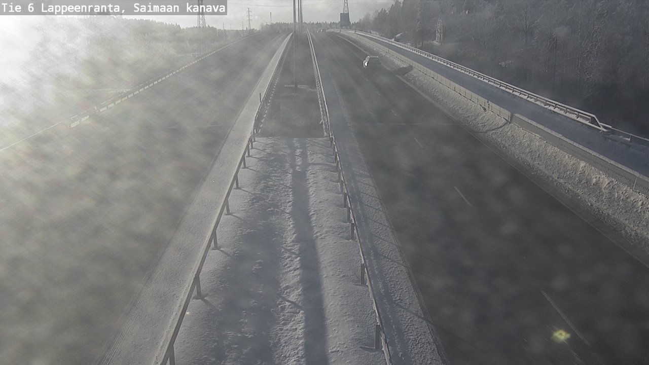 Weather Camera Image Väg 6 Villmanstrand,Saima kanal, Lappeenranta, Etelä-Karjala