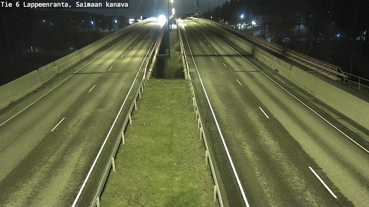 Weather Camera Image Väg 6 Villmanstrand,Saima kanal, Lappeenranta, Etelä-Karjala
