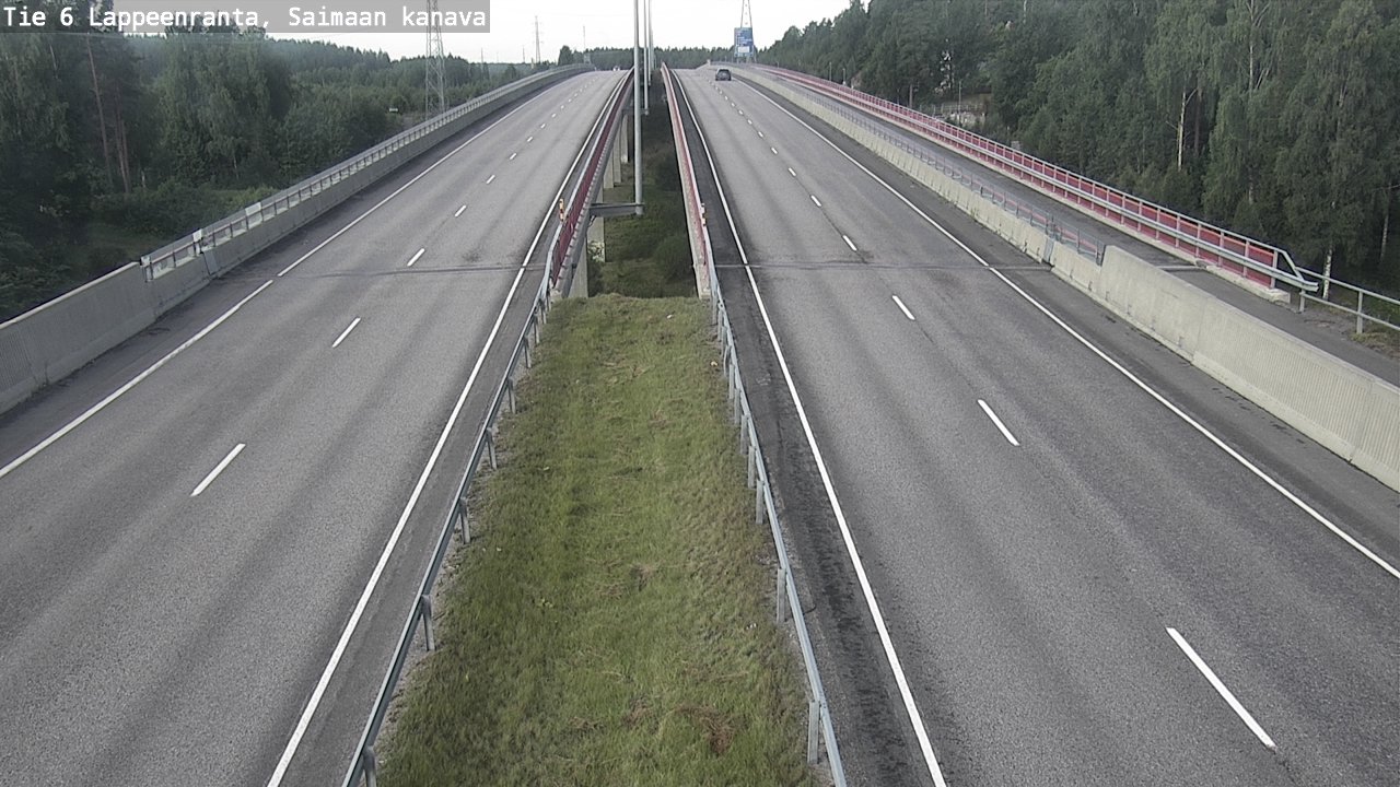 Weather Camera Image Road 6 Lappeenranta, Saimaa channel, Lappeenranta, Etelä-Karjala