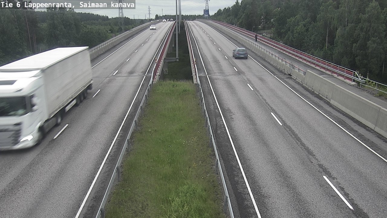 Weather Camera Image Road 6 Lappeenranta, Saimaa channel, Lappeenranta, Etelä-Karjala
