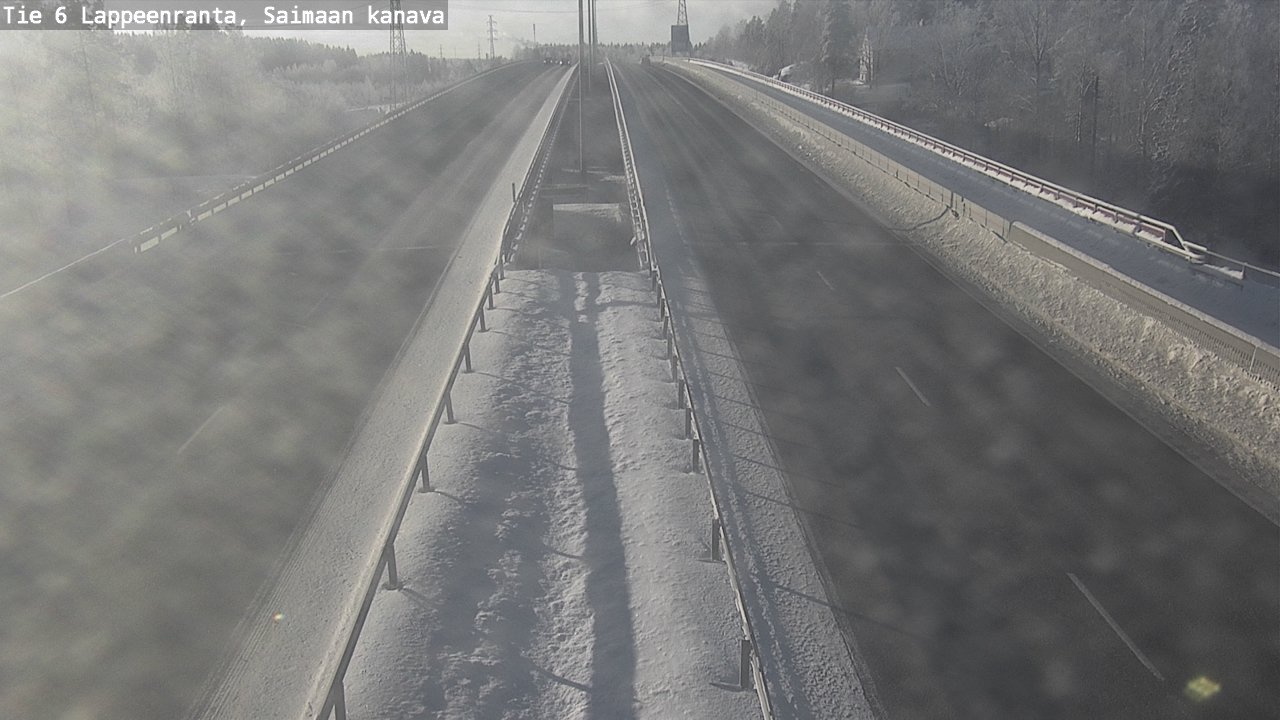 Weather Camera Image Väg 6 Villmanstrand,Saima kanal, Lappeenranta, Etelä-Karjala