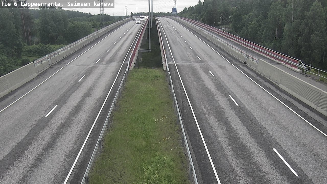 Weather Camera Image Road 6 Lappeenranta, Saimaa channel, Lappeenranta, Etelä-Karjala