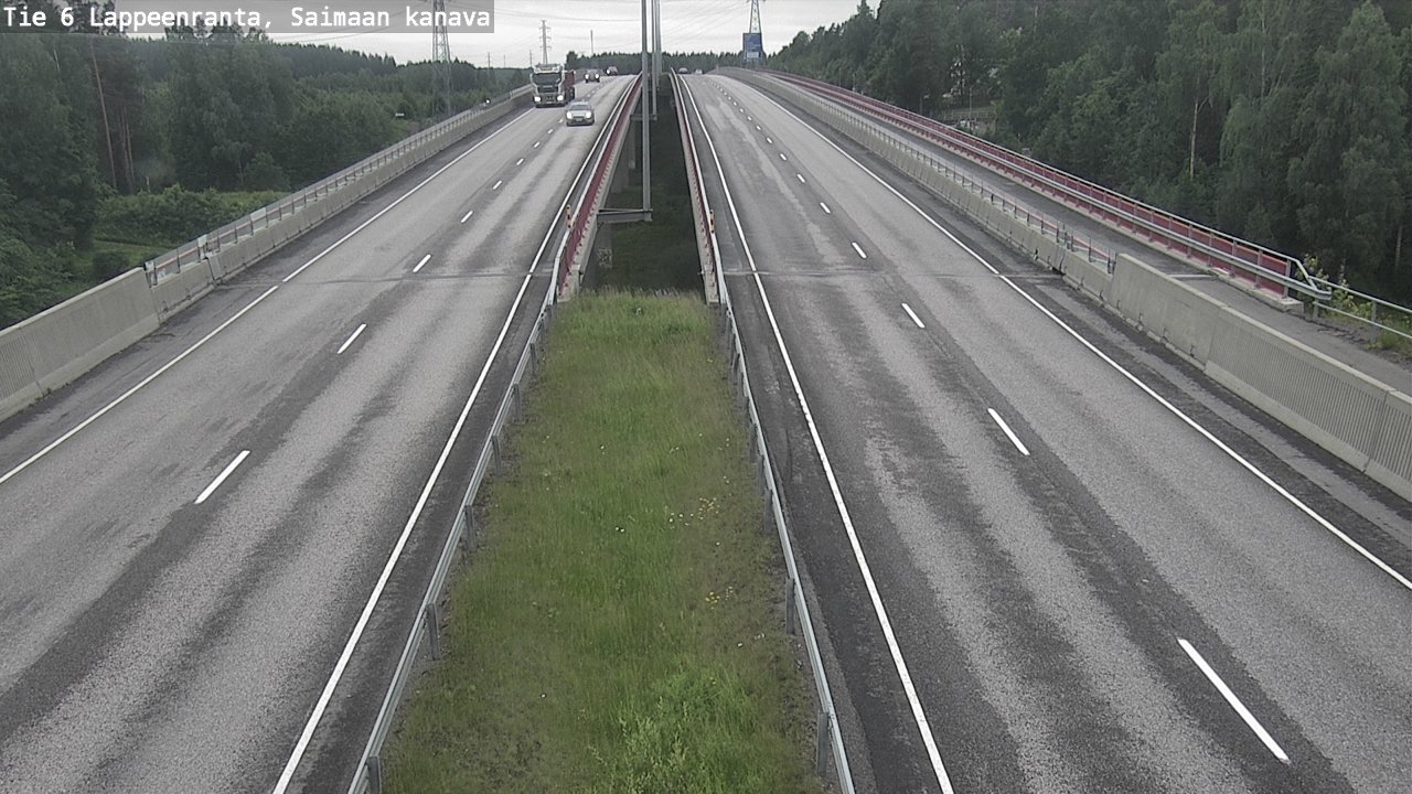 Weather Camera Image Road 6 Lappeenranta, Saimaa channel, Lappeenranta, Etelä-Karjala