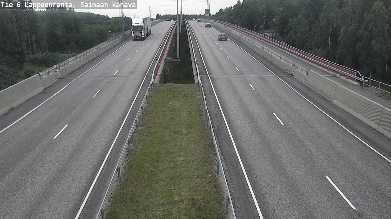 Weather Camera Image Road 6 Lappeenranta, Saimaa channel, Lappeenranta, Etelä-Karjala