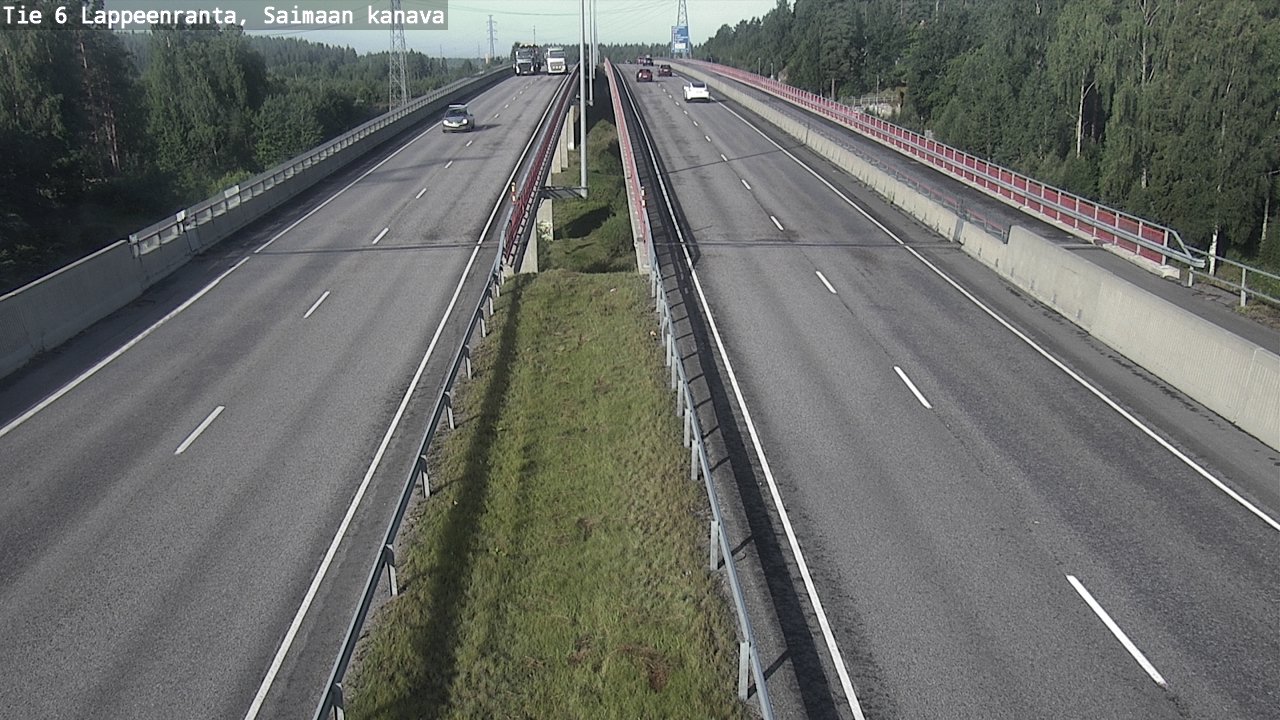 Weather Camera Image Road 6 Lappeenranta, Saimaa channel, Lappeenranta, Etelä-Karjala