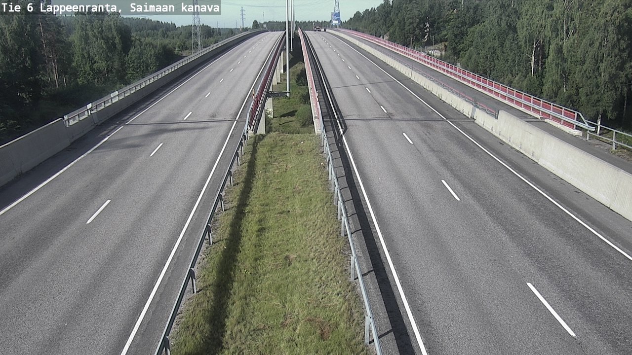 Weather Camera Image Road 6 Lappeenranta, Saimaa channel, Lappeenranta, Etelä-Karjala