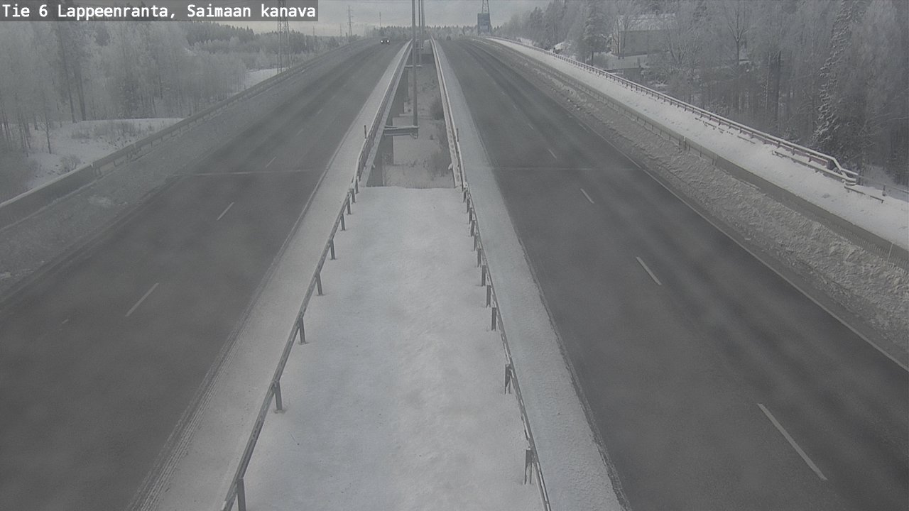 Weather Camera Image Väg 6 Villmanstrand,Saima kanal, Lappeenranta, Etelä-Karjala