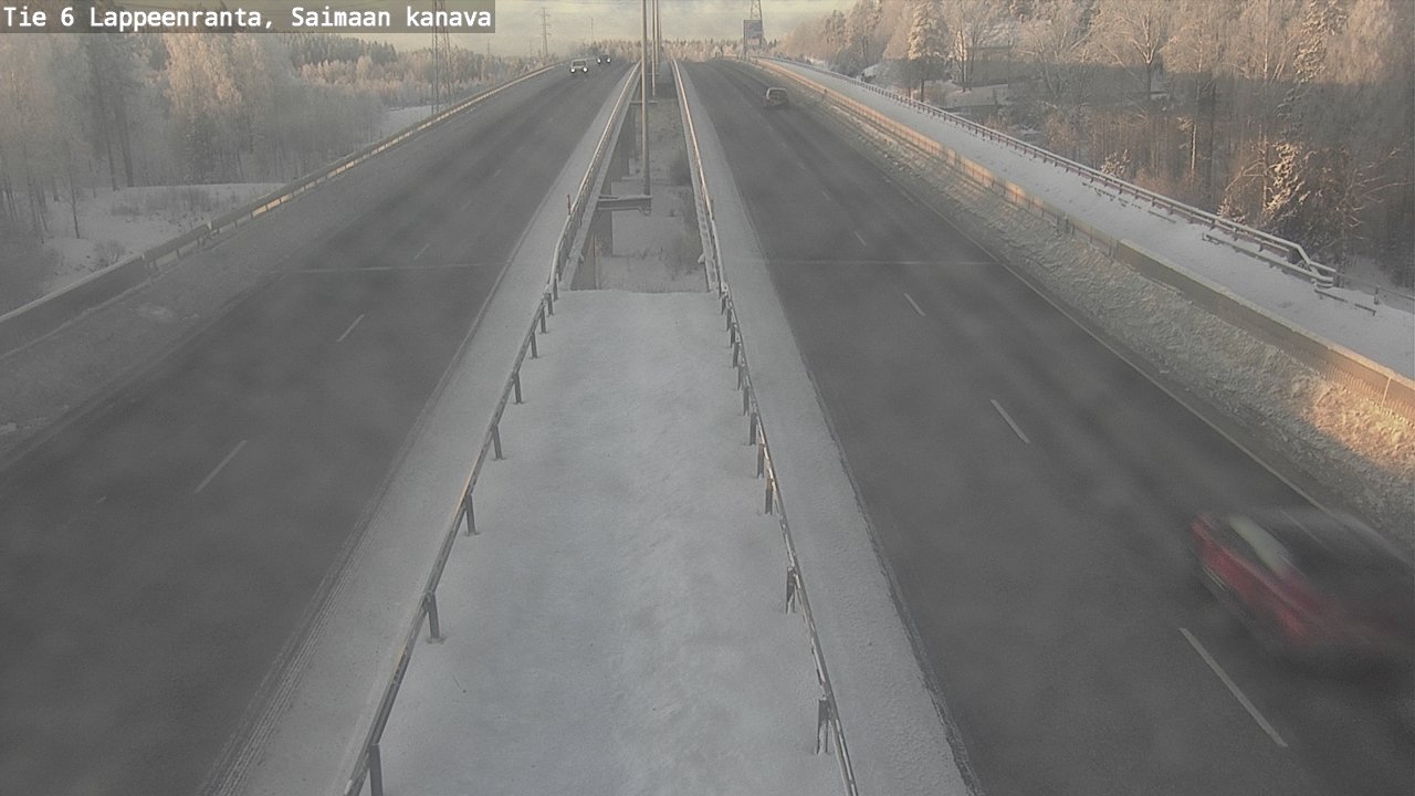 Weather Camera Image Väg 6 Villmanstrand,Saima kanal, Lappeenranta, Etelä-Karjala