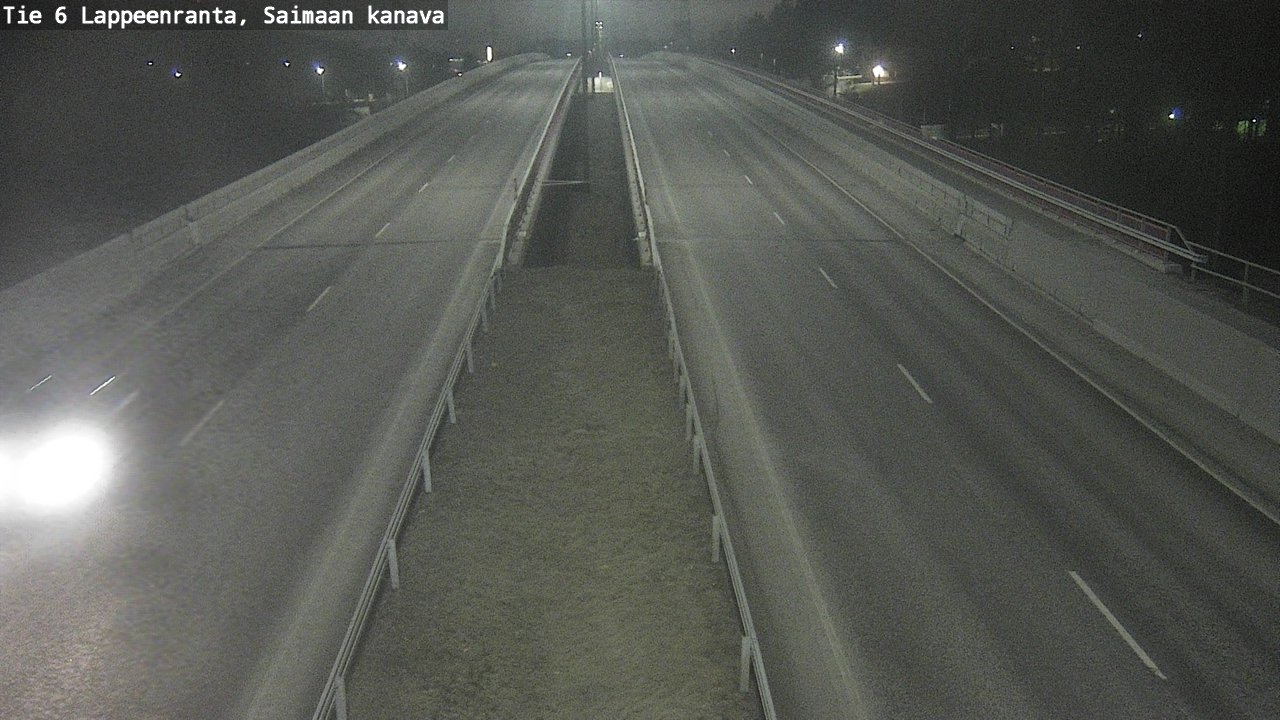 Weather Camera Image Väg 6 Villmanstrand,Saima kanal, Lappeenranta, Etelä-Karjala