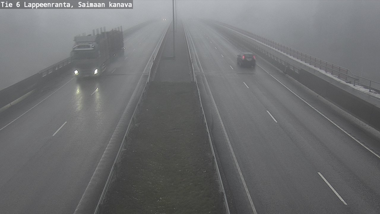 Weather Camera Image Road 6 Lappeenranta, Saimaa channel, Lappeenranta, Etelä-Karjala