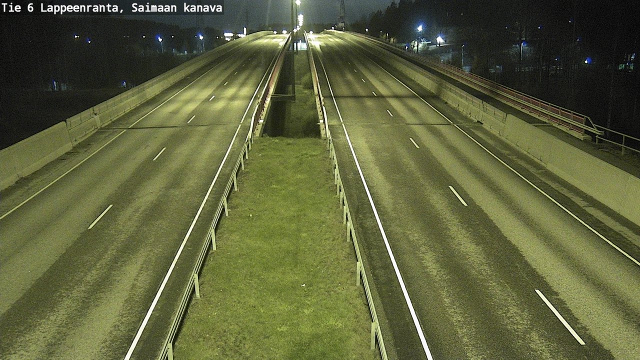 Weather Camera Image Väg 6 Villmanstrand,Saima kanal, Lappeenranta, Etelä-Karjala