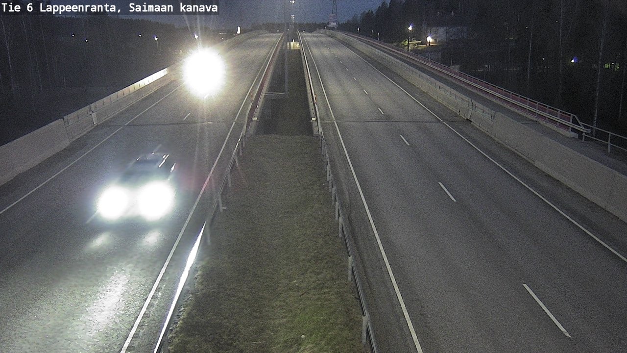 Weather Camera Image Väg 6 Villmanstrand,Saima kanal, Lappeenranta, Etelä-Karjala