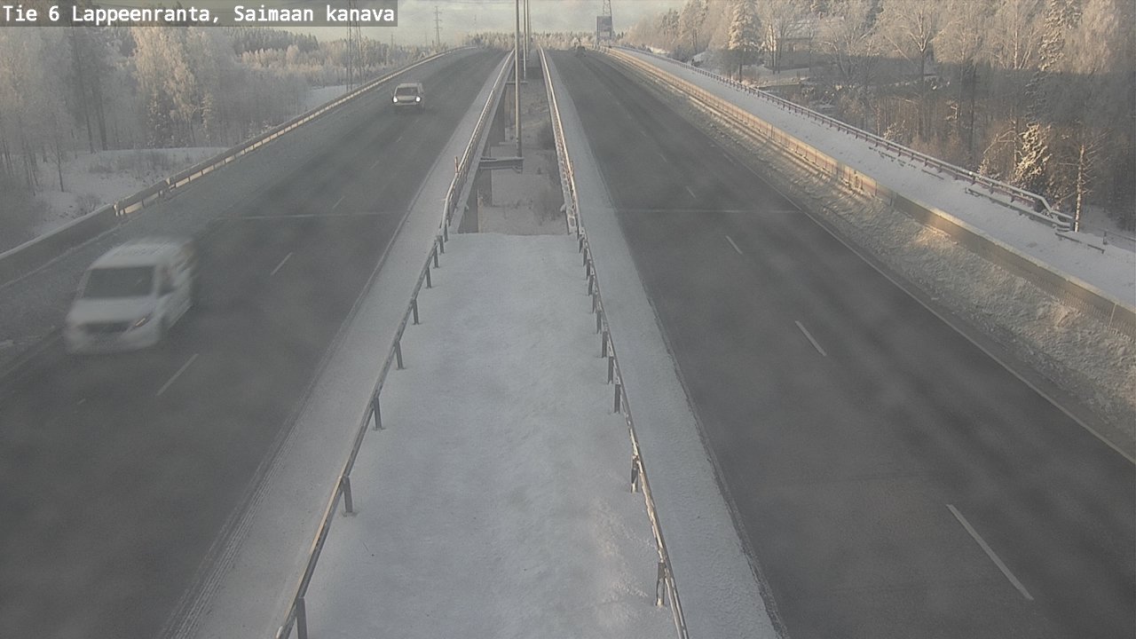 Weather Camera Image Väg 6 Villmanstrand,Saima kanal, Lappeenranta, Etelä-Karjala