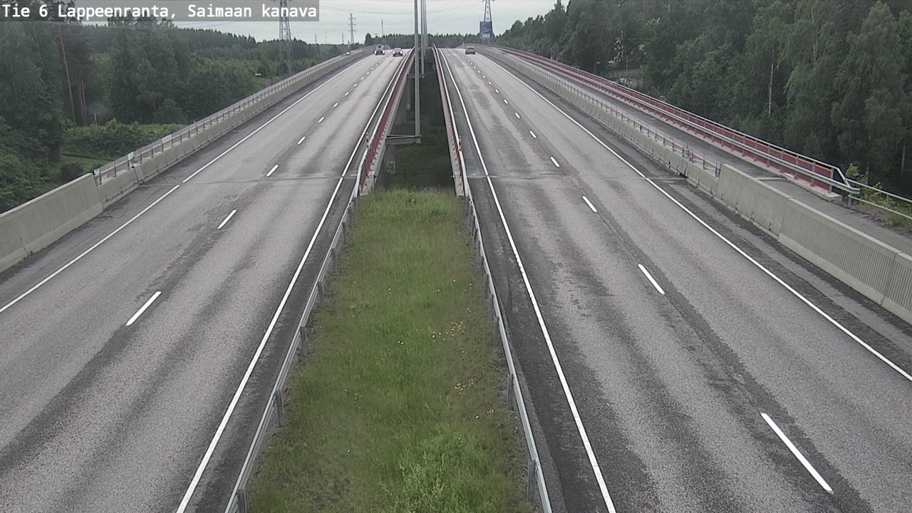 Weather Camera Image Road 6 Lappeenranta, Saimaa channel, Lappeenranta, Etelä-Karjala