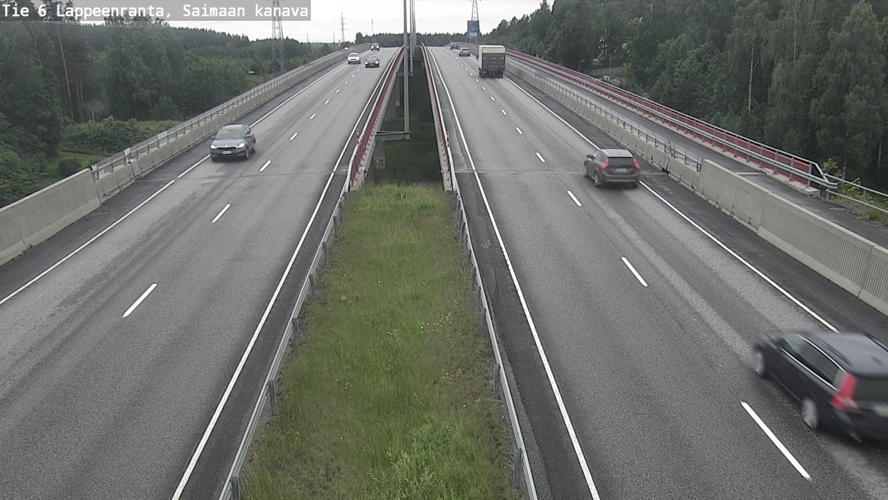 Weather Camera Image Road 6 Lappeenranta, Saimaa channel, Lappeenranta, Etelä-Karjala