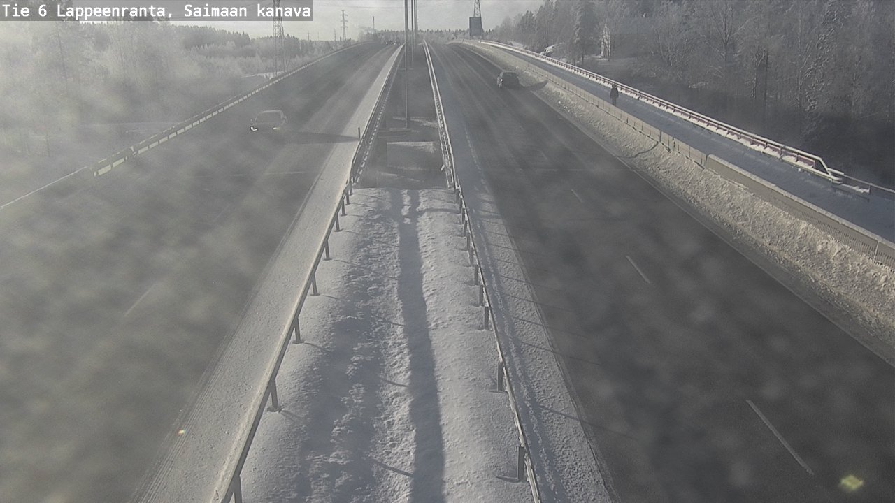 Weather Camera Image Väg 6 Villmanstrand,Saima kanal, Lappeenranta, Etelä-Karjala