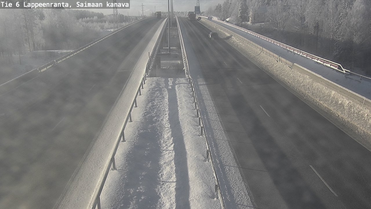 Weather Camera Image Väg 6 Villmanstrand,Saima kanal, Lappeenranta, Etelä-Karjala