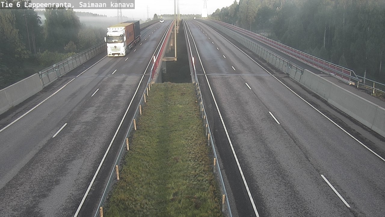 Weather Camera Image Road 6 Lappeenranta, Saimaa channel, Lappeenranta, Etelä-Karjala