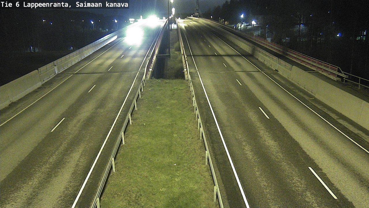 Weather Camera Image Väg 6 Villmanstrand,Saima kanal, Lappeenranta, Etelä-Karjala