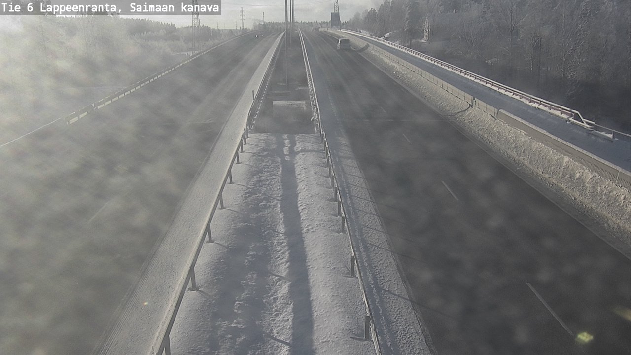 Weather Camera Image Väg 6 Villmanstrand,Saima kanal, Lappeenranta, Etelä-Karjala