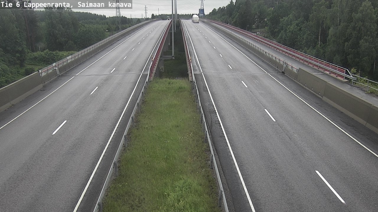 Weather Camera Image Road 6 Lappeenranta, Saimaa channel, Lappeenranta, Etelä-Karjala