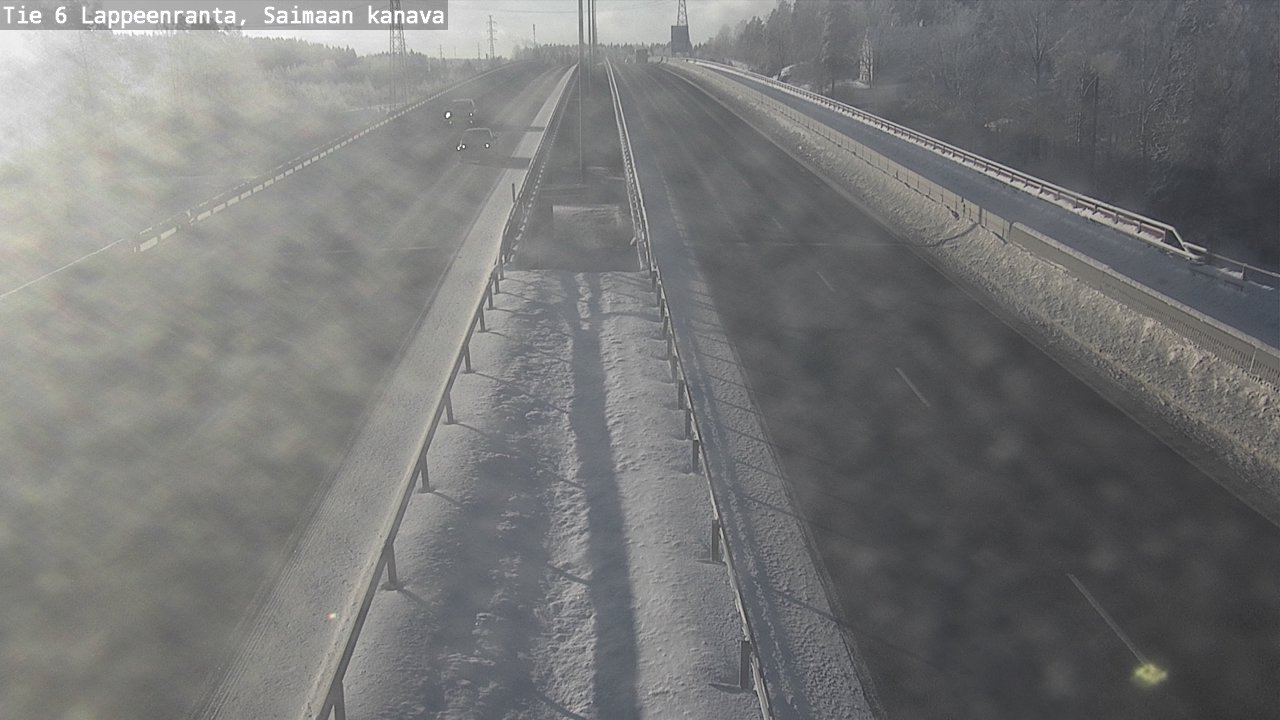 Weather Camera Image Väg 6 Villmanstrand,Saima kanal, Lappeenranta, Etelä-Karjala