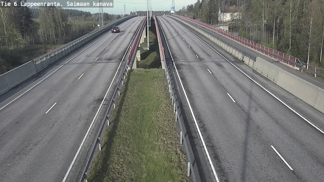 Weather Camera Image Väg 6 Villmanstrand,Saima kanal, Lappeenranta, Etelä-Karjala