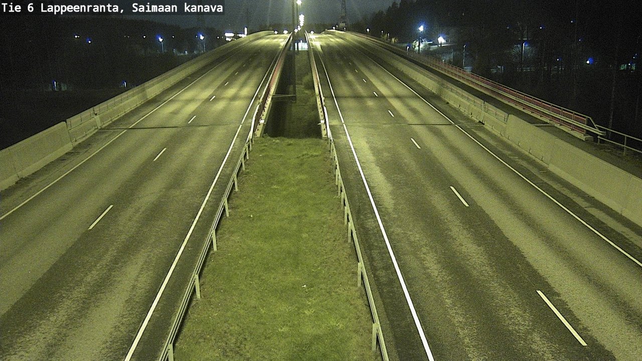 Weather Camera Image Väg 6 Villmanstrand,Saima kanal, Lappeenranta, Etelä-Karjala