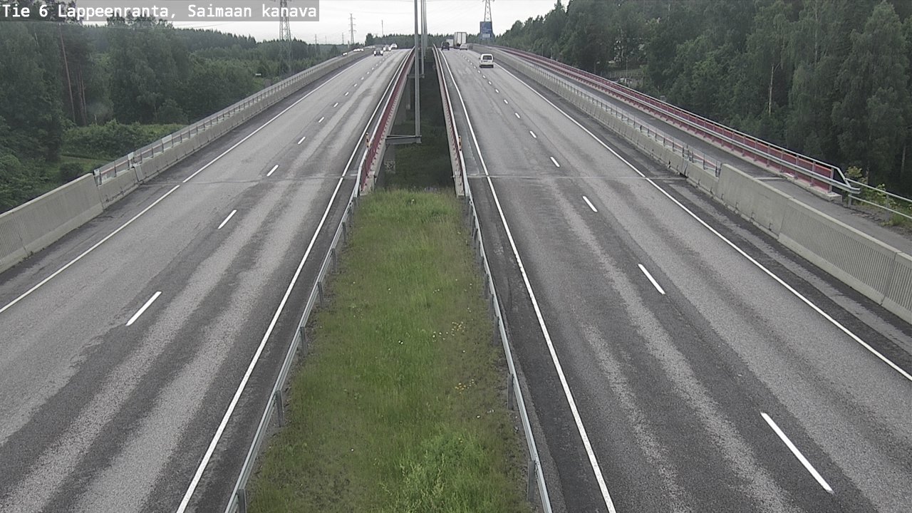 Weather Camera Image Road 6 Lappeenranta, Saimaa channel, Lappeenranta, Etelä-Karjala