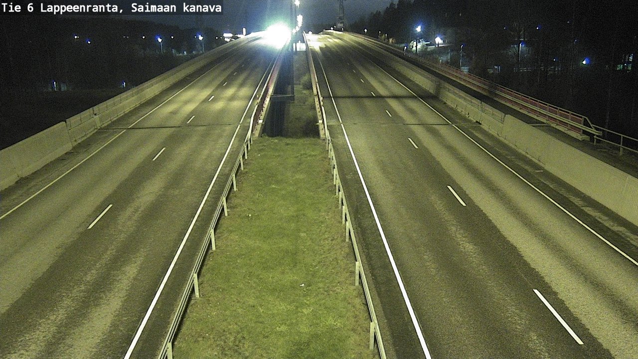 Weather Camera Image Väg 6 Villmanstrand,Saima kanal, Lappeenranta, Etelä-Karjala