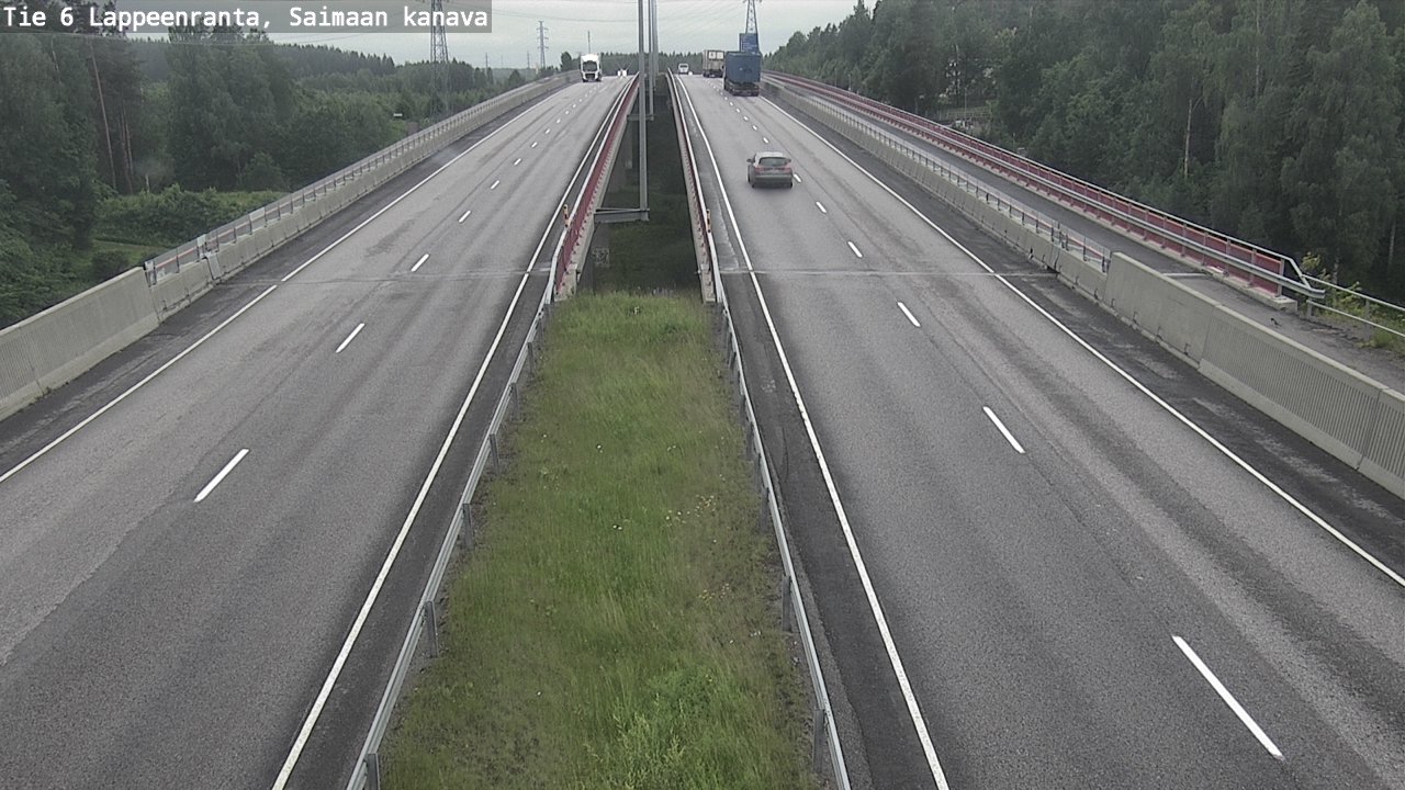 Weather Camera Image Road 6 Lappeenranta, Saimaa channel, Lappeenranta, Etelä-Karjala