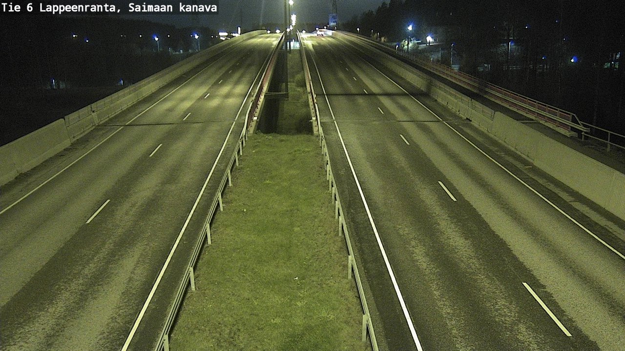 Weather Camera Image Väg 6 Villmanstrand,Saima kanal, Lappeenranta, Etelä-Karjala