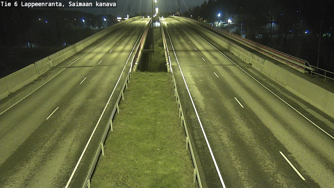 Weather Camera Image Väg 6 Villmanstrand,Saima kanal, Lappeenranta, Etelä-Karjala