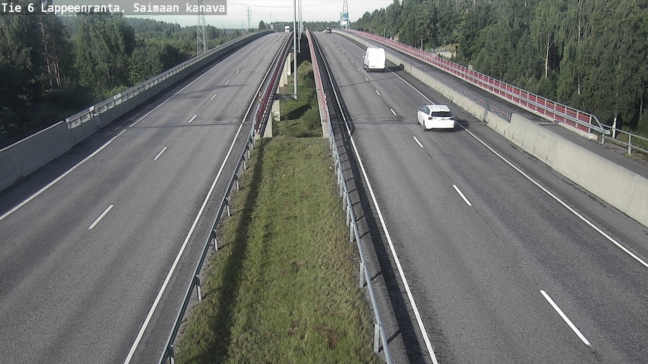 Weather Camera Image Road 6 Lappeenranta, Saimaa channel, Lappeenranta, Etelä-Karjala