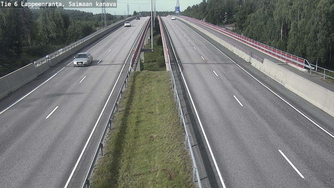 Weather Camera Image Road 6 Lappeenranta, Saimaa channel, Lappeenranta, Etelä-Karjala