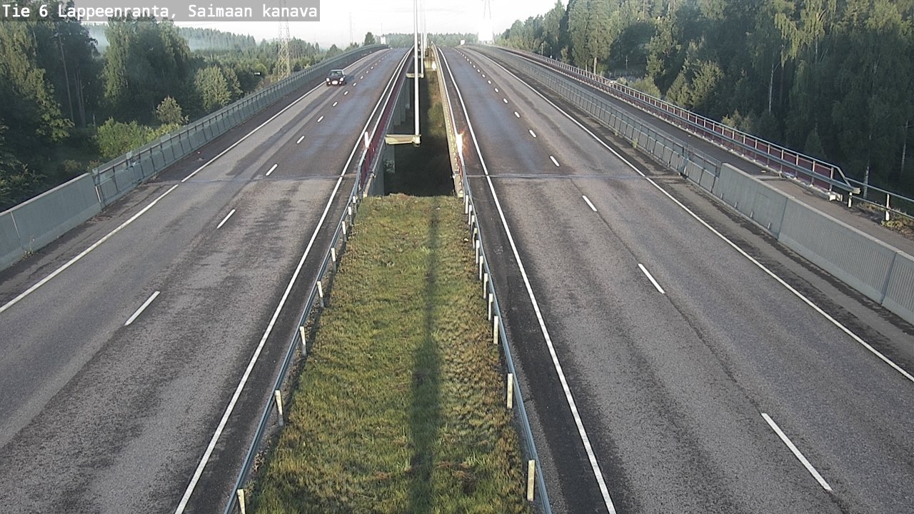 Weather Camera Image Road 6 Lappeenranta, Saimaa channel, Lappeenranta, Etelä-Karjala