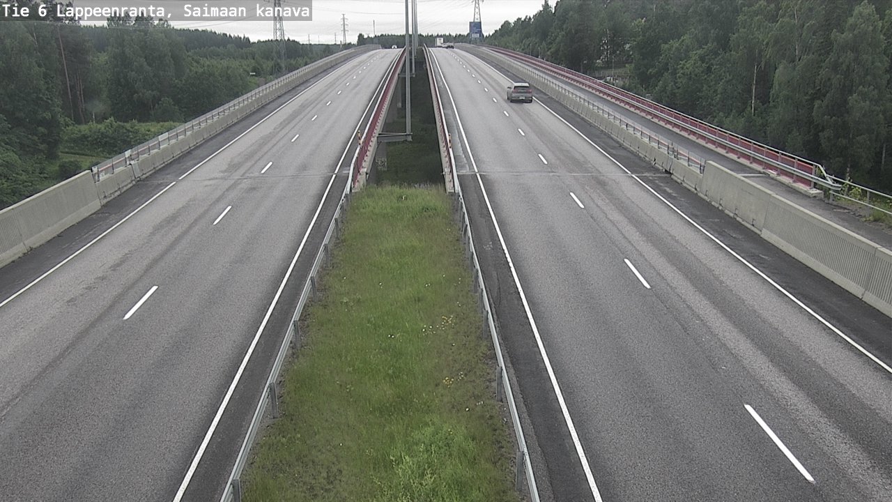 Weather Camera Image Road 6 Lappeenranta, Saimaa channel, Lappeenranta, Etelä-Karjala