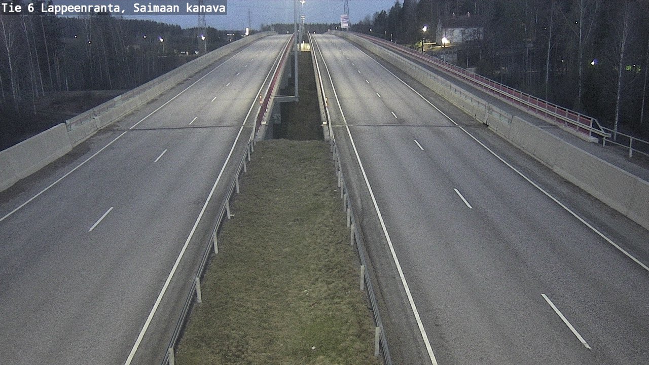 Weather Camera Image Väg 6 Villmanstrand,Saima kanal, Lappeenranta, Etelä-Karjala