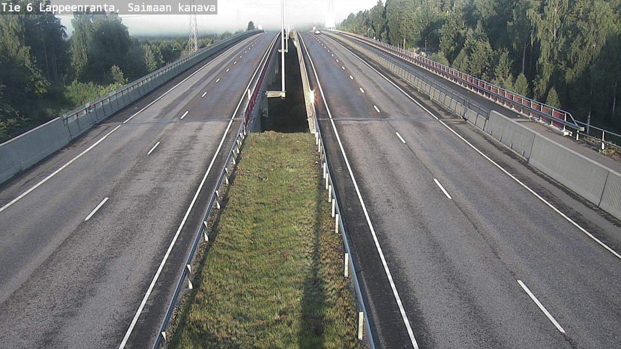 Weather Camera Image Road 6 Lappeenranta, Saimaa channel, Lappeenranta, Etelä-Karjala