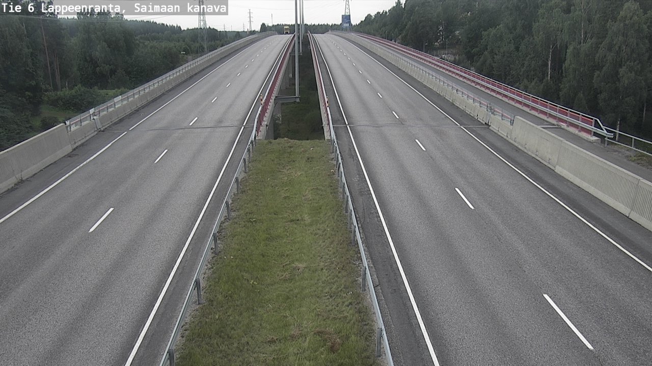 Weather Camera Image Road 6 Lappeenranta, Saimaa channel, Lappeenranta, Etelä-Karjala