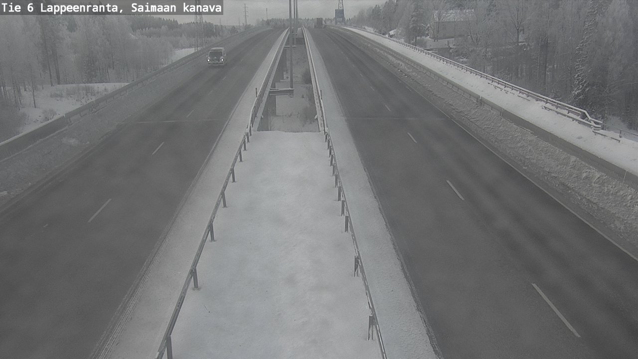 Weather Camera Image Väg 6 Villmanstrand,Saima kanal, Lappeenranta, Etelä-Karjala