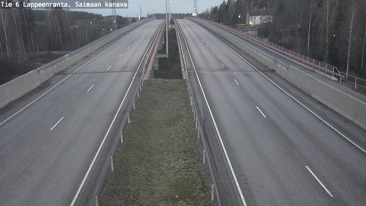 Weather Camera Image Väg 6 Villmanstrand,Saima kanal, Lappeenranta, Etelä-Karjala