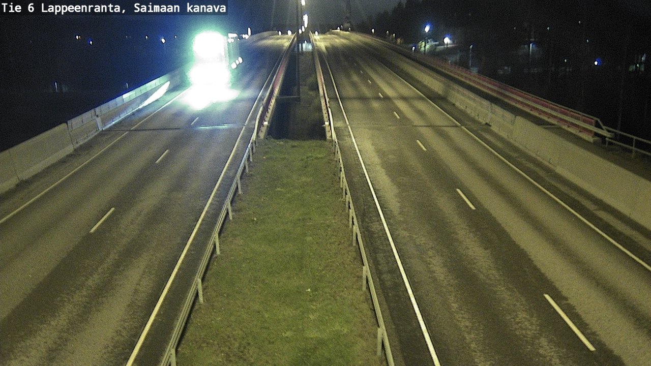 Weather Camera Image Väg 6 Villmanstrand,Saima kanal, Lappeenranta, Etelä-Karjala