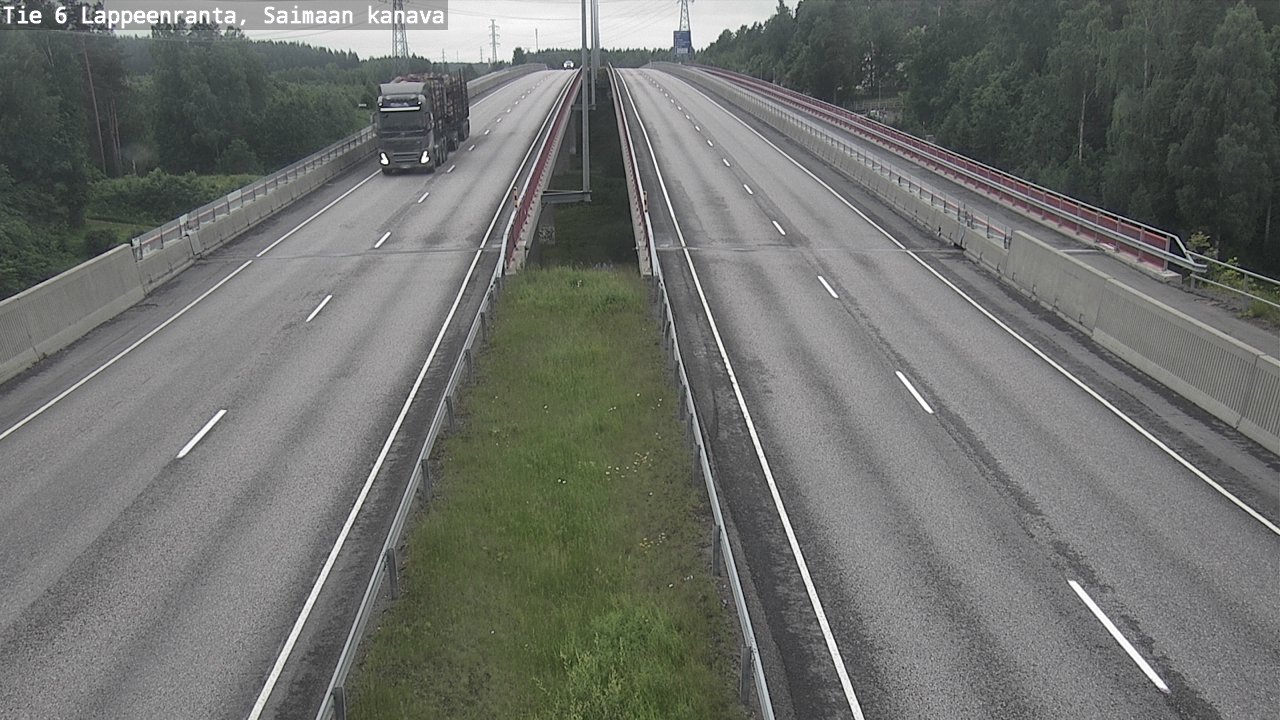 Weather Camera Image Road 6 Lappeenranta, Saimaa channel, Lappeenranta, Etelä-Karjala